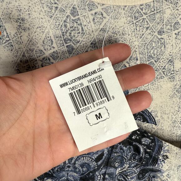 NWT LUCKY BRAND Mens Size M Skull Y2K Style Biker Rocker Elder Emo Graphic Tee - Picture 6 of 8